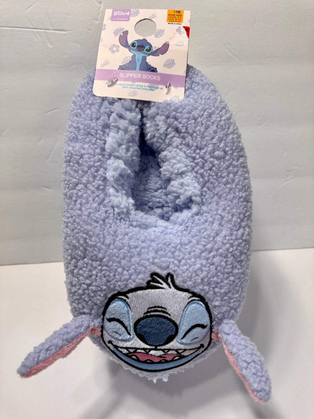 NWT Disney Stitch Slipper Socks Primark Exclusive | Size 8-10